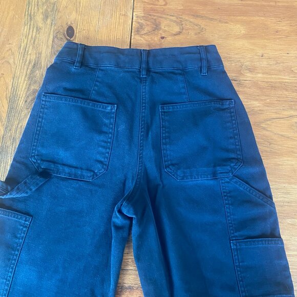 Aritzia Wilfred Free Modern Cargo Pants Black Pockets Straight Leg Sz 2 - Picture 5 of 6